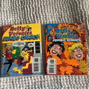 Betty and Veronica Jumbo Comics - Yellow & Orange Covers